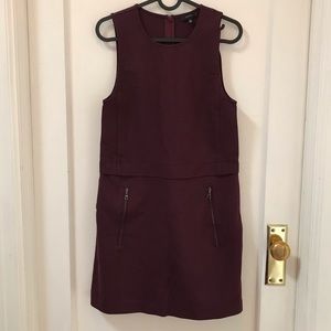 Aritzia Tatula Burgundy Dress